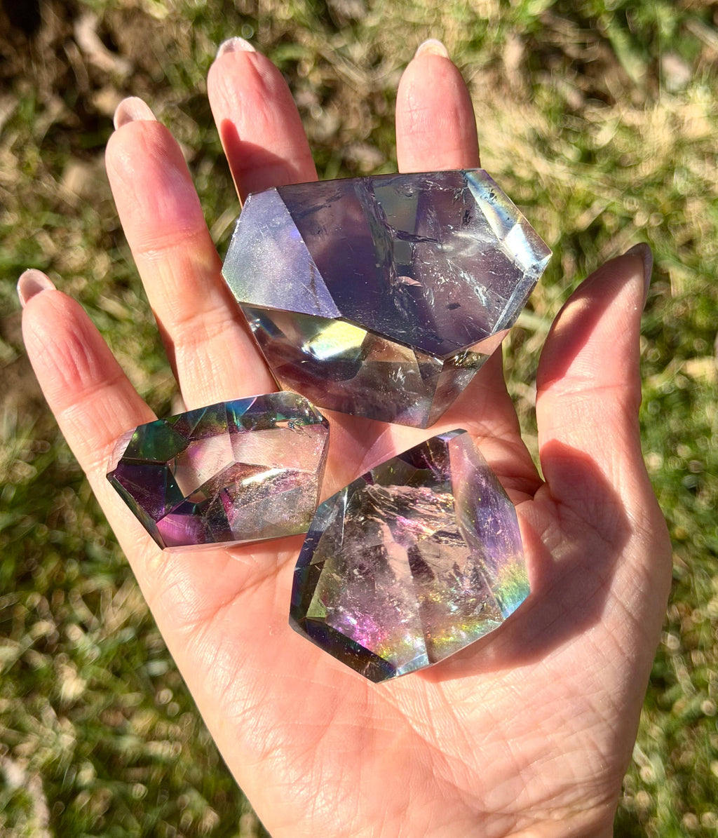 Tanzine Aura Quartz Freeform