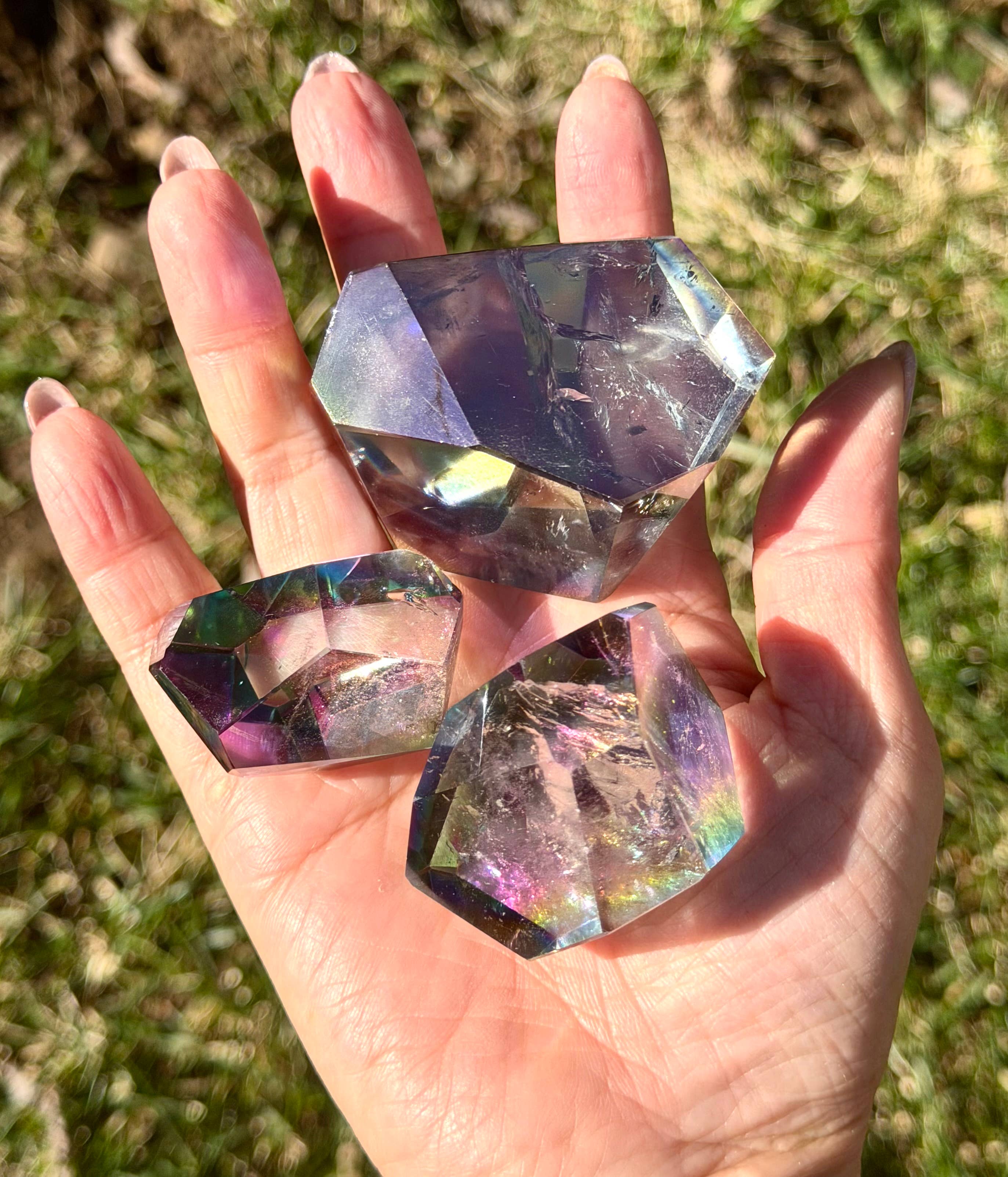 Tanzine Aura Quartz Freeform