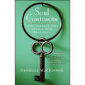 Book cover for 'Soul Contracts' by Danielle MacKinnon, featuring a large antique key on a green background with white title text.