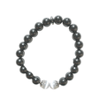 Hematite Bracelet with Selenite Accent 8mm image 0