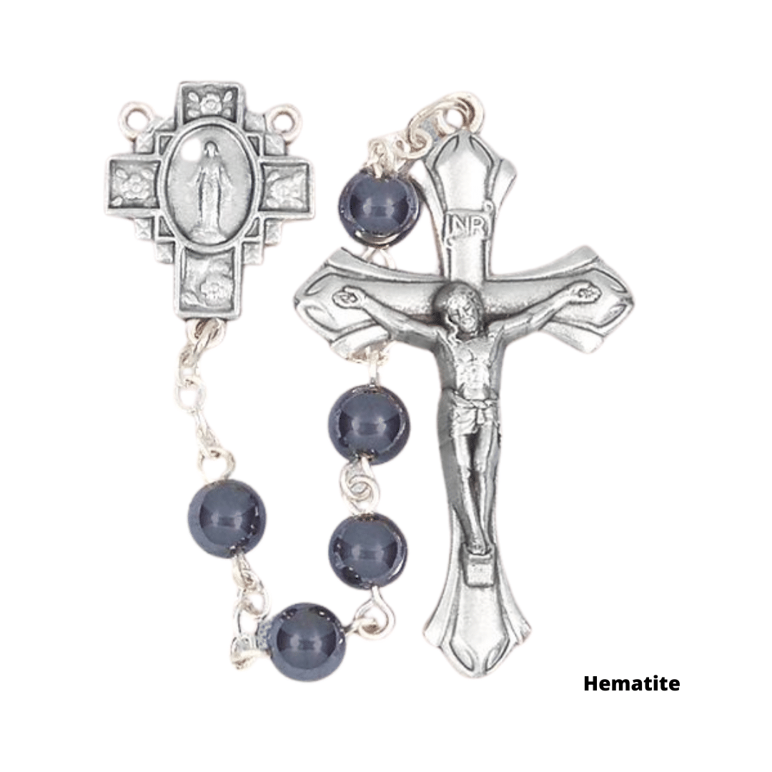 Hematite Rosary Beads image 0