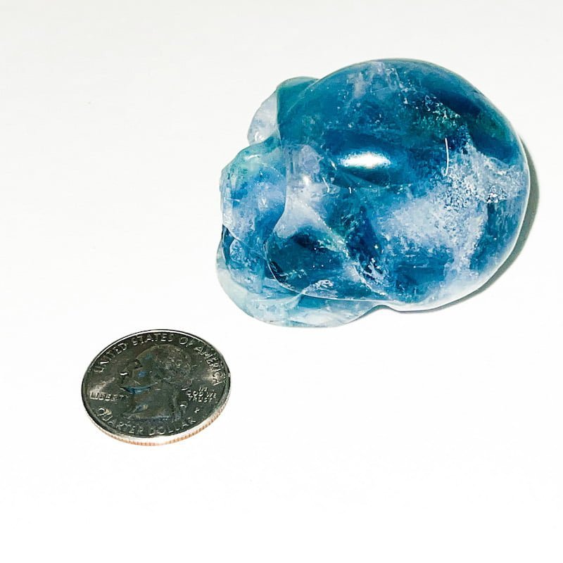Fluorite Crystal Skull 2 inch image 3