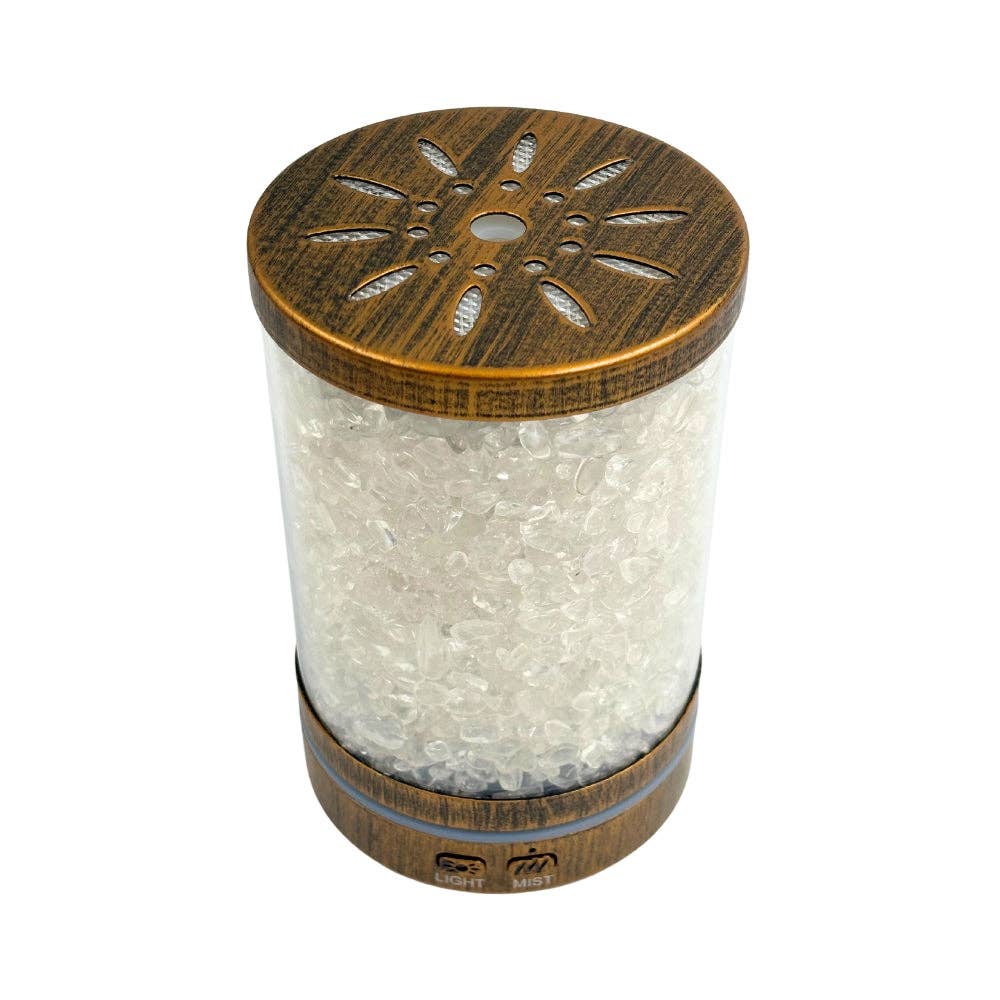 Decorative glass jar with wooden lid on a white background
