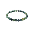 Green Moss Agate Bracelet 6mm image 0