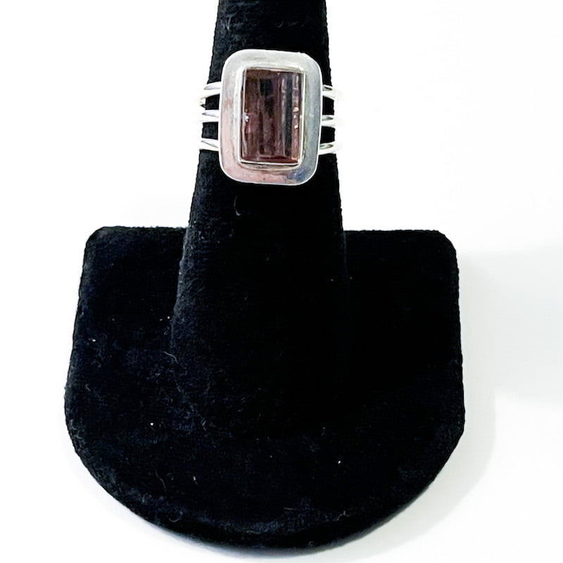 Pink Tourmaline Ring - Size 7.5 image 0