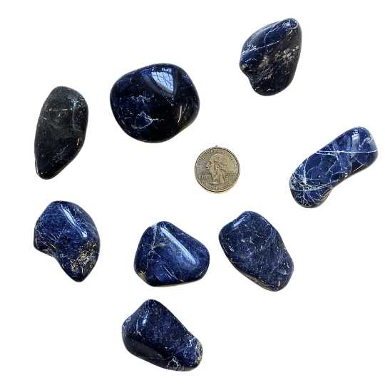 Sodalite Tumbled Stone 1.50 - 2 inch image 0