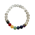 Chakra Clear Quartz Bracelet 8mm image 0