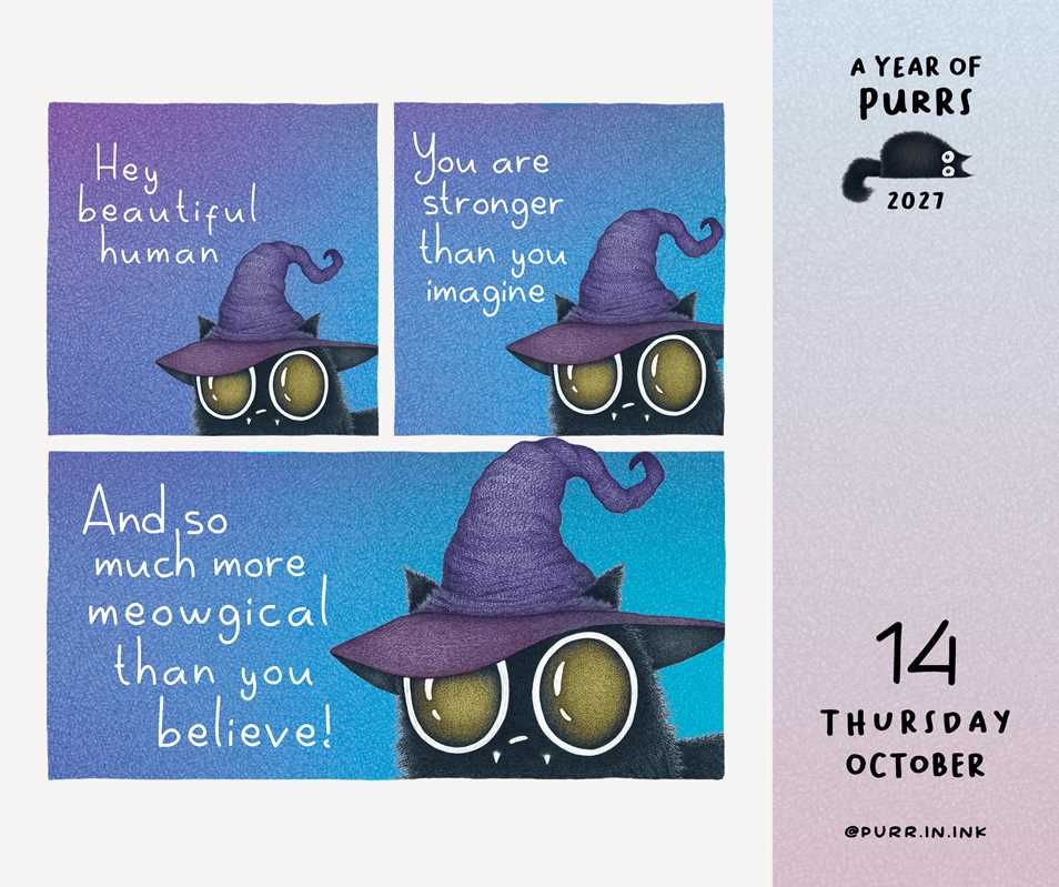 2027 A Year of Purrs Day-to-Day Calendar
