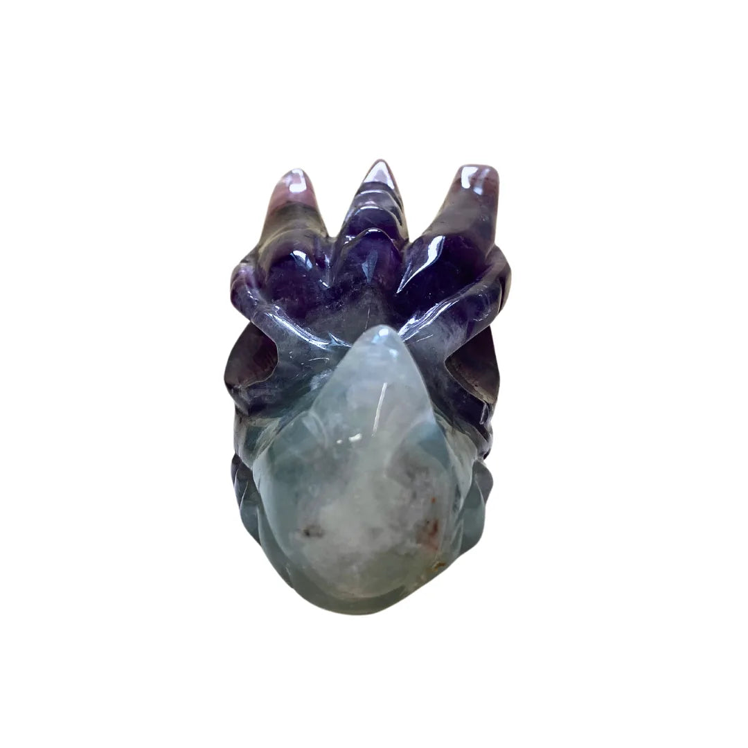 Fluorite Dragon Skull image 3