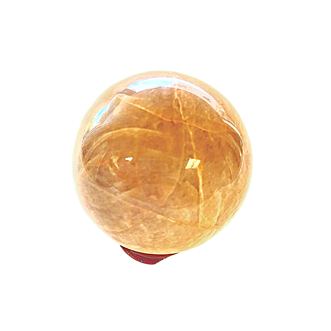 Peach Moonstone Sphere 3 inches image 0
