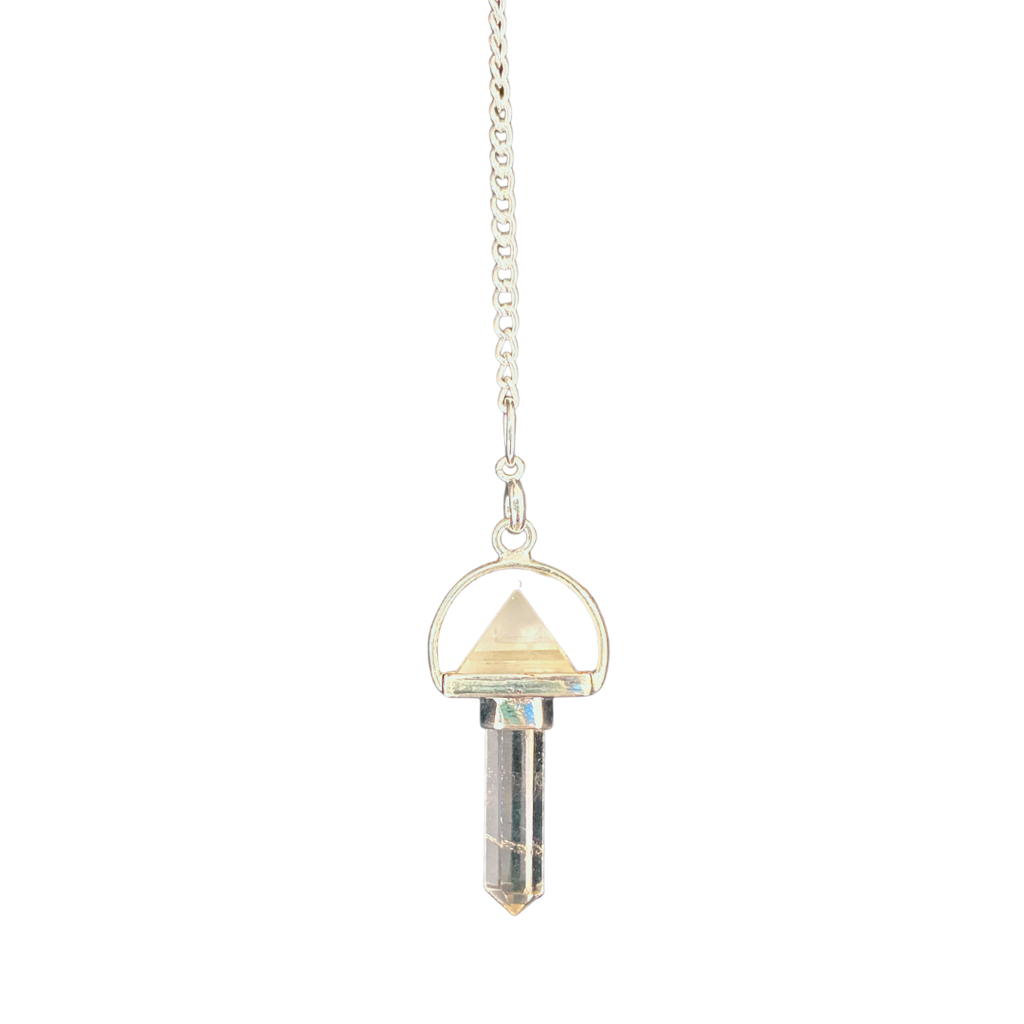 Clear Quartz Pendulum - with Pyramid image 0