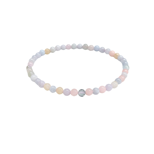 Morganite Bracelet 4mm image 0