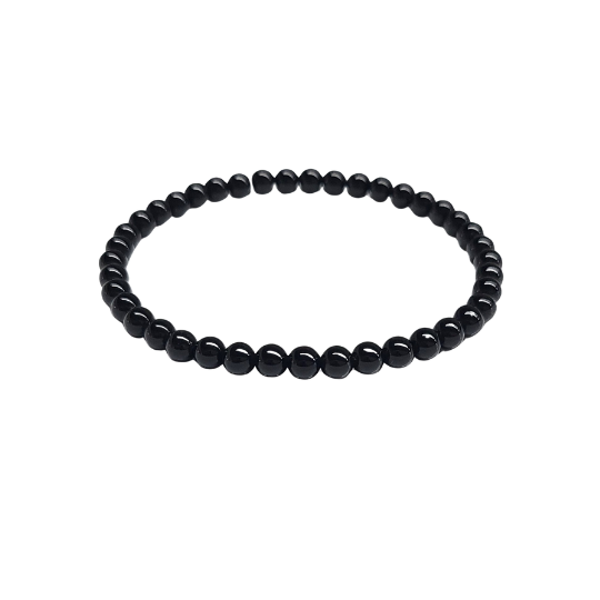 Black Tourmaline Bracelet 4mm image 0