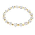 Faceted Clear Quartz Bracelet image 0