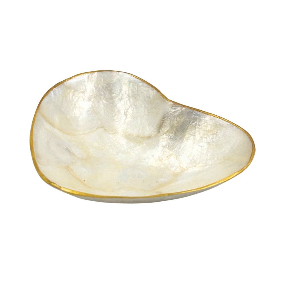 Shell Heart Trinket Holder Dish
