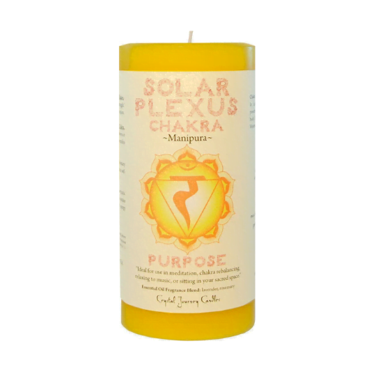 Solar Plexus Chakra Big Pillar Candle image 0