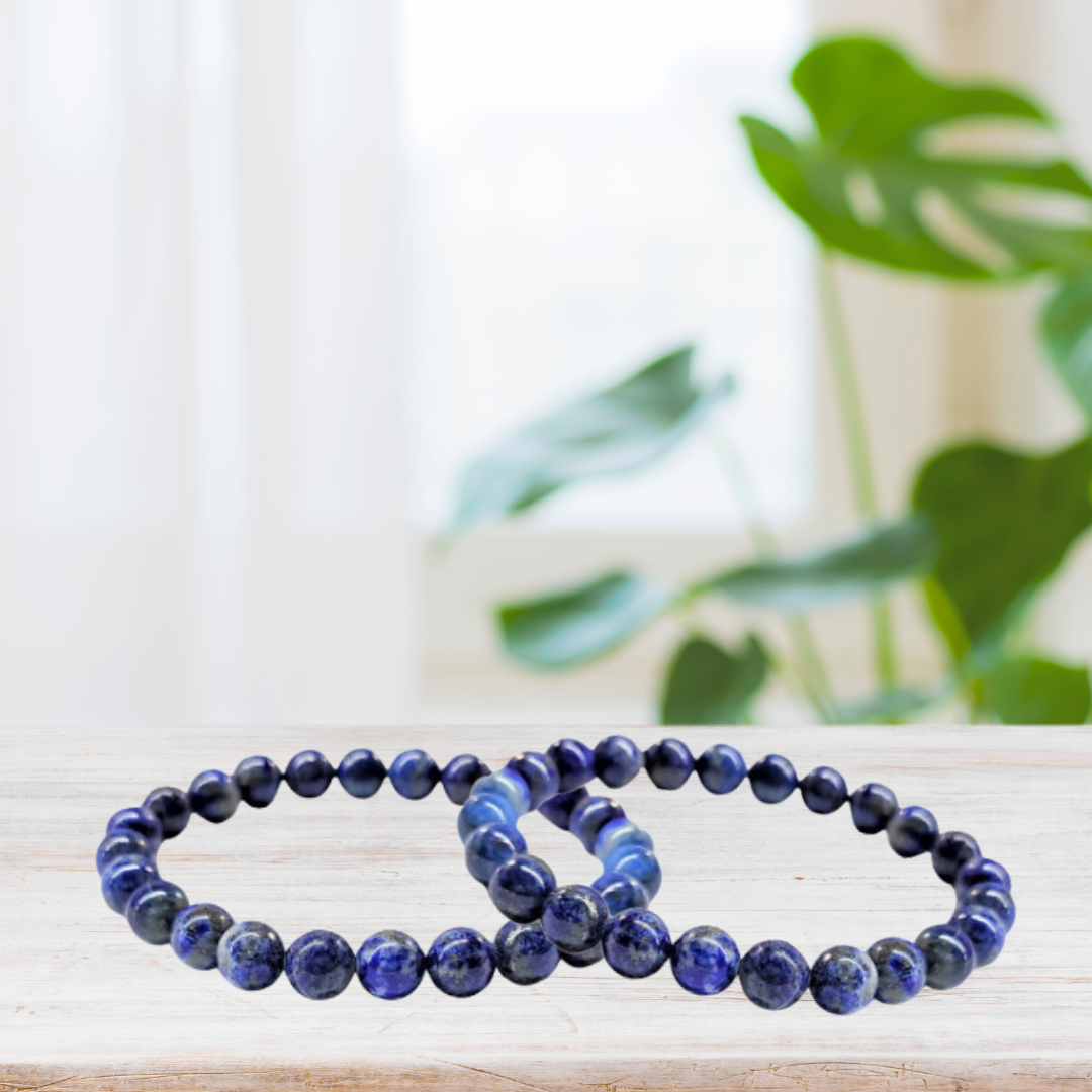 Lapis Lazuli 8mm Bracelet image 1