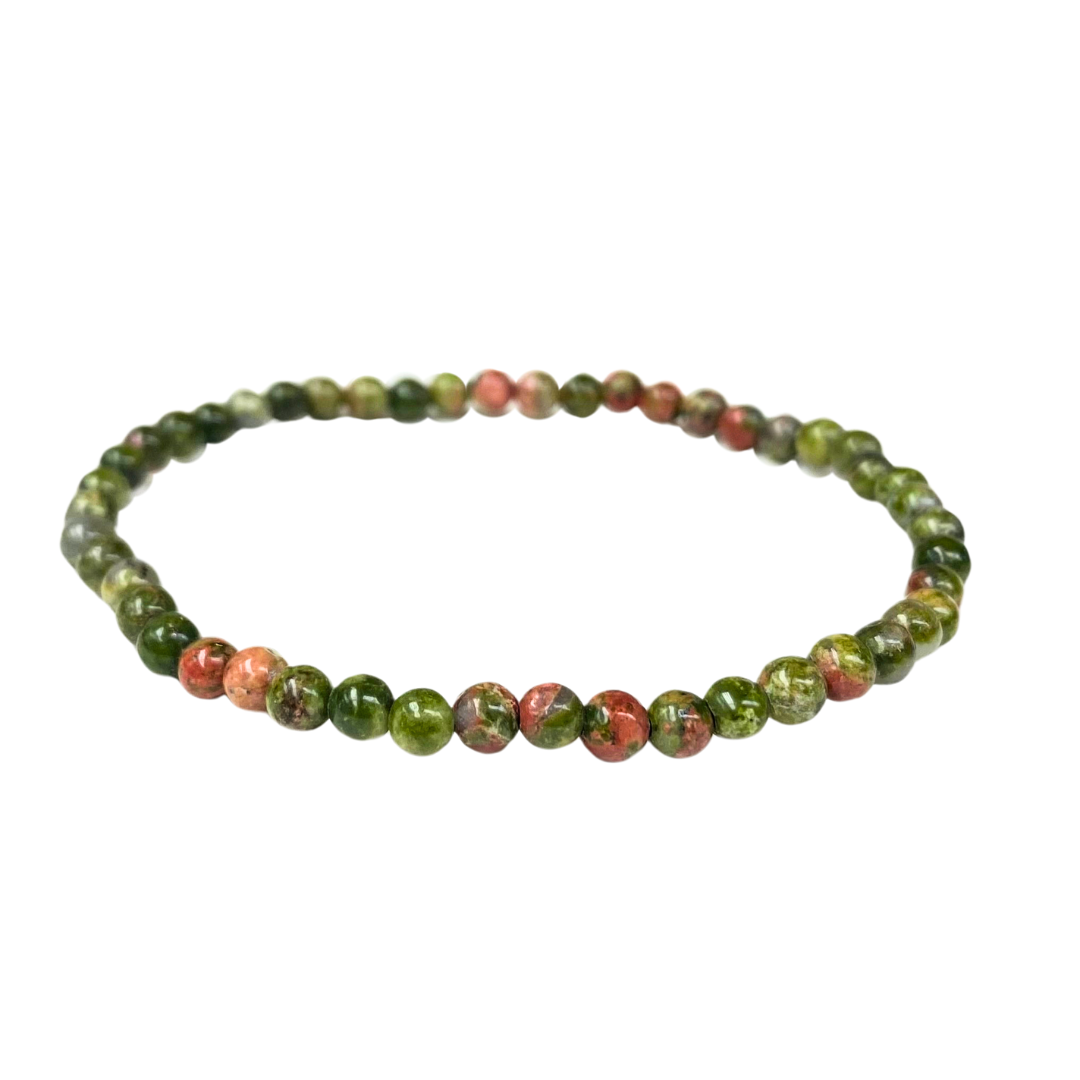 Unakite Bracelet 4mm image 1