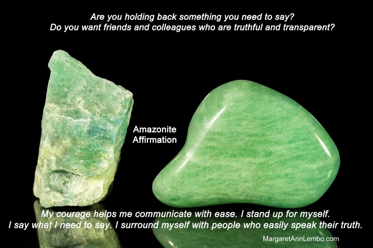 Amazonite Gemstone Affirmation