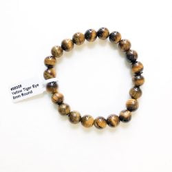 gold tiger's eye bracelet 8 mm beads