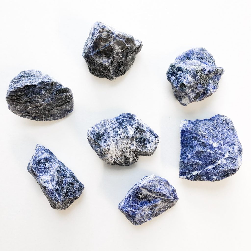 Sodalite rough natural stone