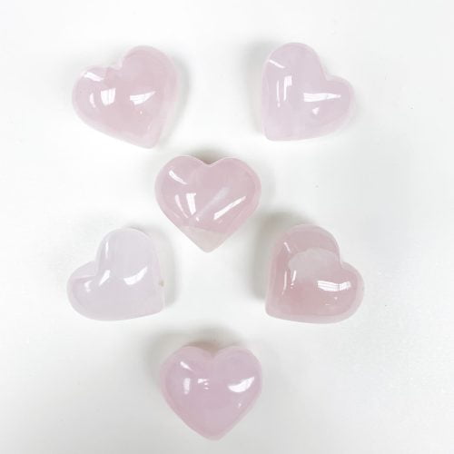 pink calcite heart