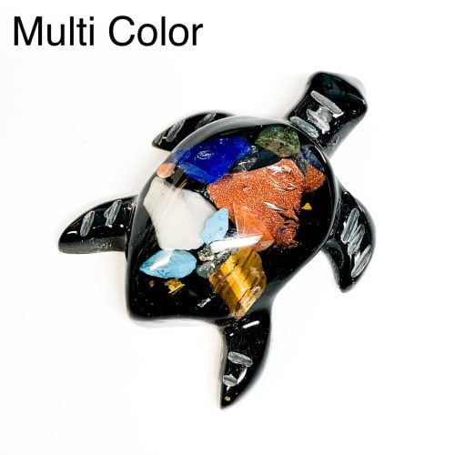 Multi Color Resin Turtle