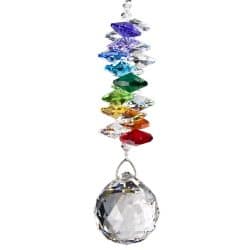 Sphere -4.5 in. Long, 15 in. Overall Length (with hanging chain)