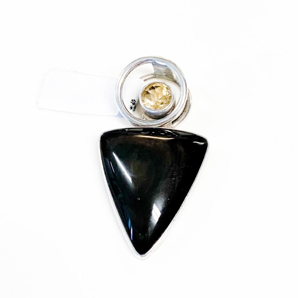 The Shining Star Pendant - Black Obsidian (Stone Of Protection)