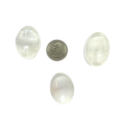 Selenite Worry Stone