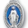 Miraculous Medal blue enameled