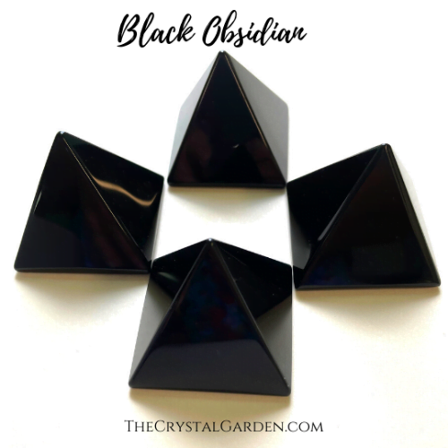 Black Obsidian pyramid