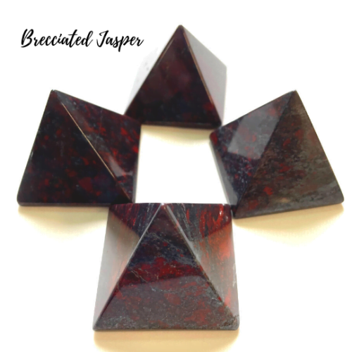 Brecciated Red Jasper Pyramid