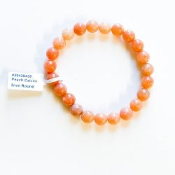 Peach Calcite 8 mm Bracelet