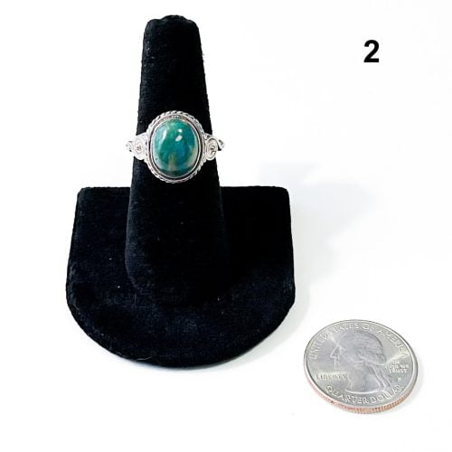 Peruvian Blue Opalina Ring
