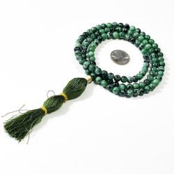 Ruby in Zoisite Mala