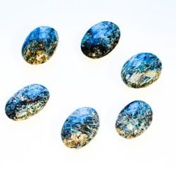Green and Blue Kyanite Palm Stone