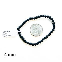 Lava Stone Bracelet 4 mm