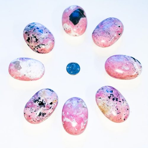 Rhodonite Palm Stone