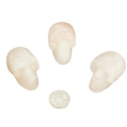 Rose Quartz Crystal Skull