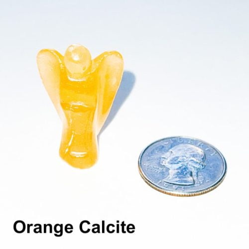 Orange Calcite Gemstone Angel