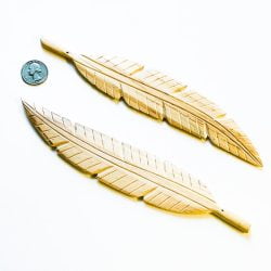 Wood Feather Incense Holder