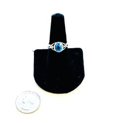 Blue Topaz Ring Size 8