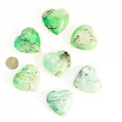 Chrysoprase Hearts with Quarter