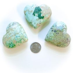 Peruvian Turquoise Heart with Quarter