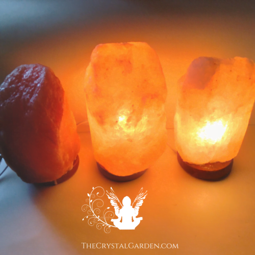 Salt Lamp promotes wellness and creates negative ions