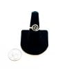 Sterling Silver Labyrinth Ring Size 8 with Quarter