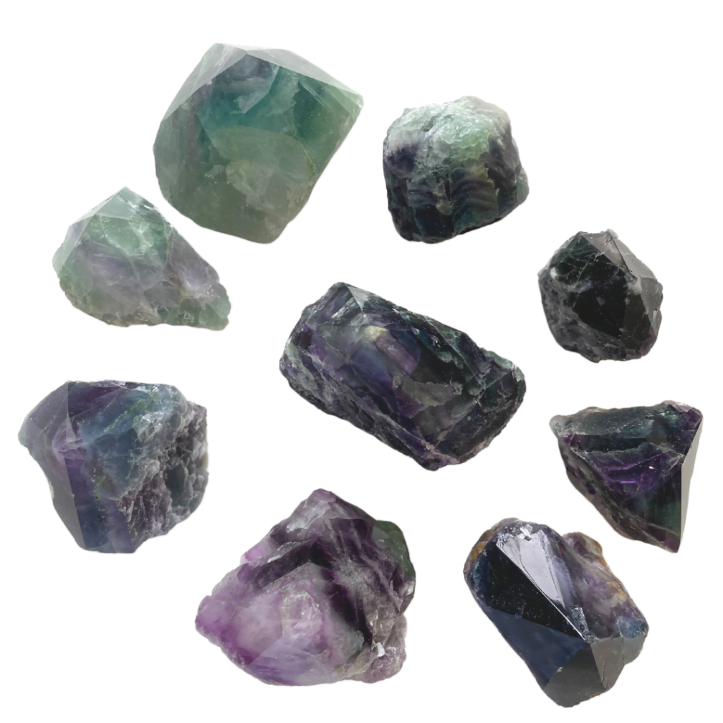 Fluorite Semi-polished point