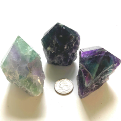 Fluorite semi-polished small