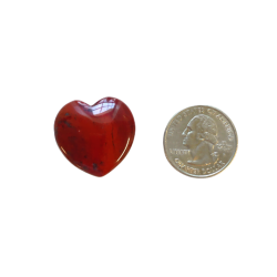 Red Jasper Heart 1 inch